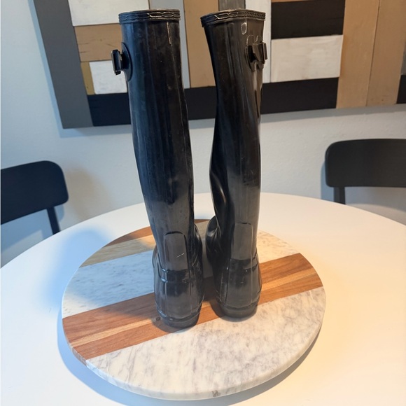 Hunter Women's Classic Black Rain Boots - Picture 6 of 8